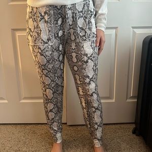 Express Snakeskin Joggers